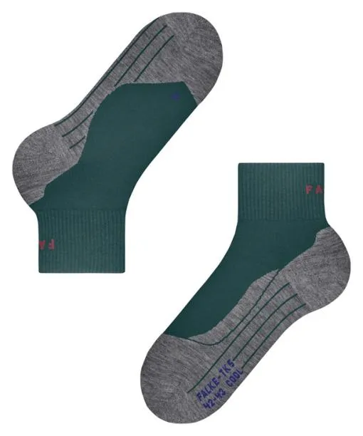 Men TK5 Wander Cool Short Men Trekking Short Sock Holly FALKE Hiking Socks