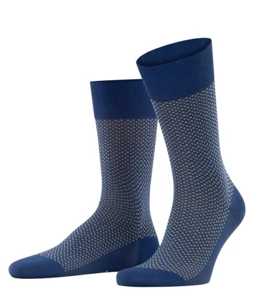 Men Uptown Tie Men Socks Royal Blue FALKE Socks