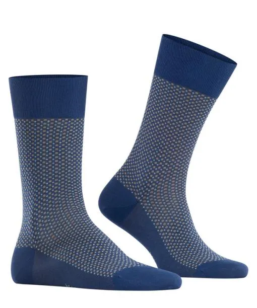 Men Uptown Tie Men Socks Royal Blue FALKE Socks