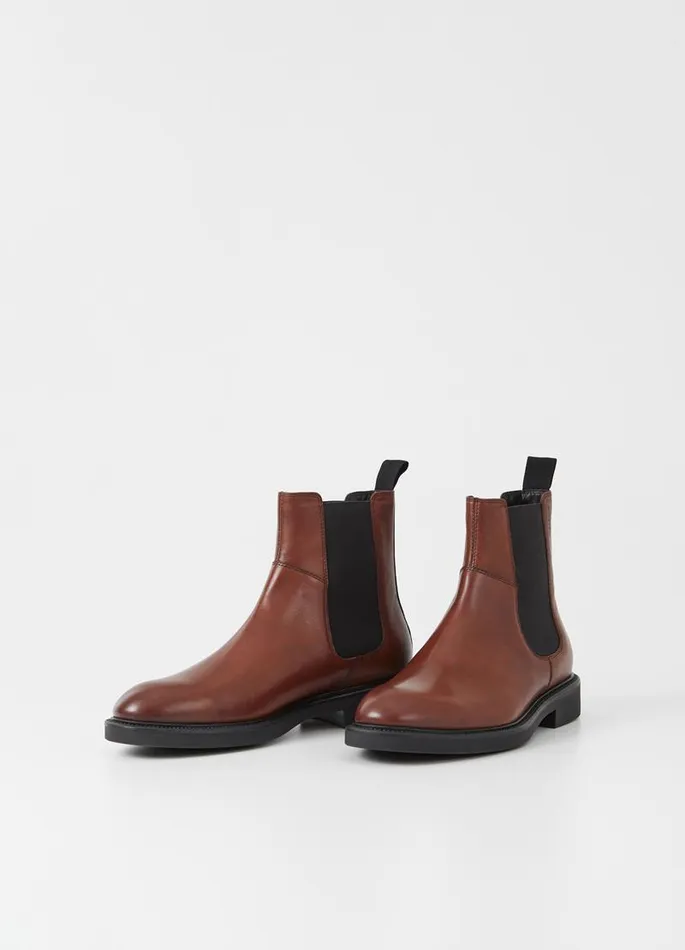Men Vagabond Boots ALEX M BOOTS Brown Leather
