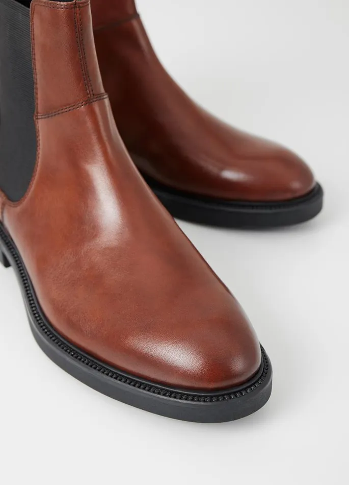 Men Vagabond Boots ALEX M BOOTS Brown Leather