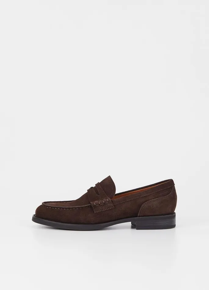 Men Vagabond Loafers MARIO LOAFER Dark Brown Suede
