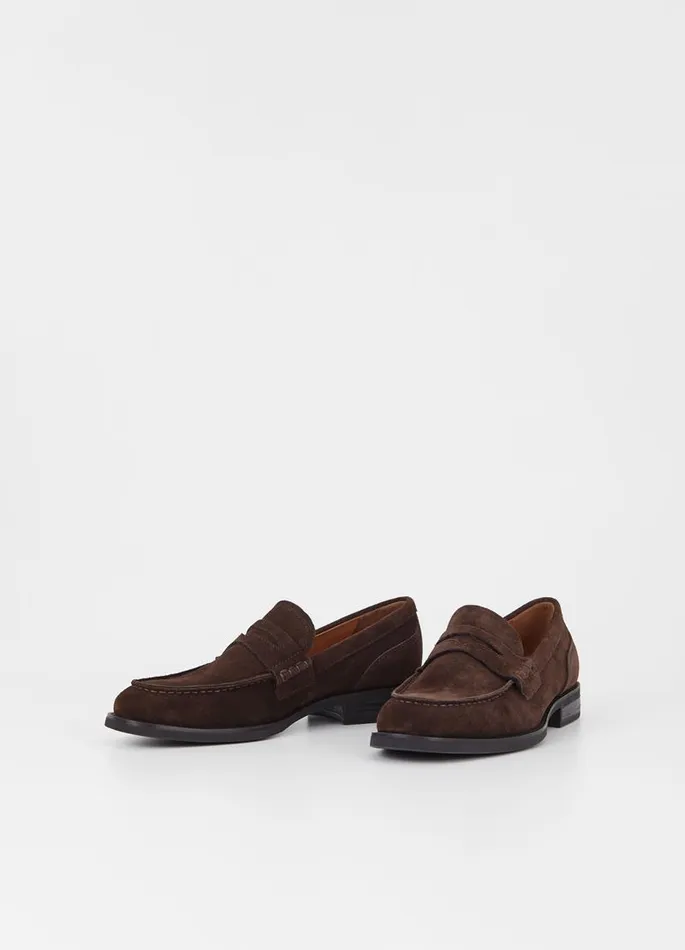 Men Vagabond Loafers MARIO LOAFER Dark Brown Suede