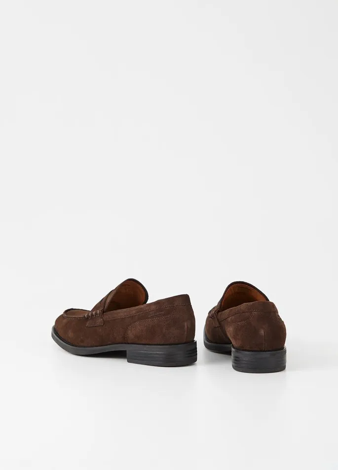 Men Vagabond Loafers MARIO LOAFER Dark Brown Suede
