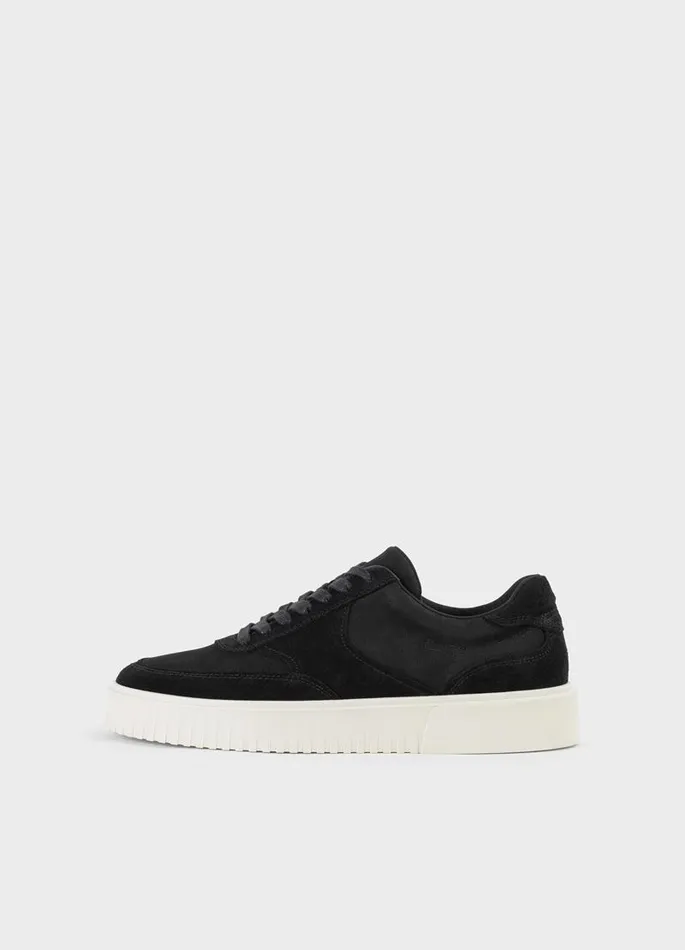 Men Vagabond Sneakers DEREK SNEAKERS Black Suedecomb