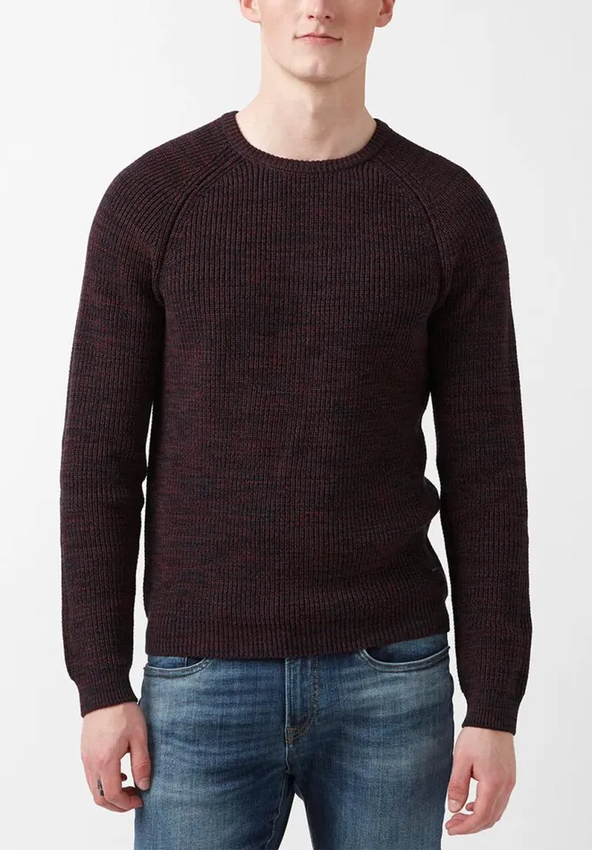 Men Walin Dark Red Mens Sweater Zinfandel Buffalo David Bitton Sweaters