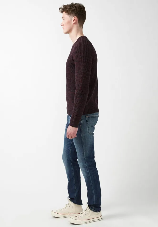 Men Walin Dark Red Mens Sweater Zinfandel Buffalo David Bitton Sweaters