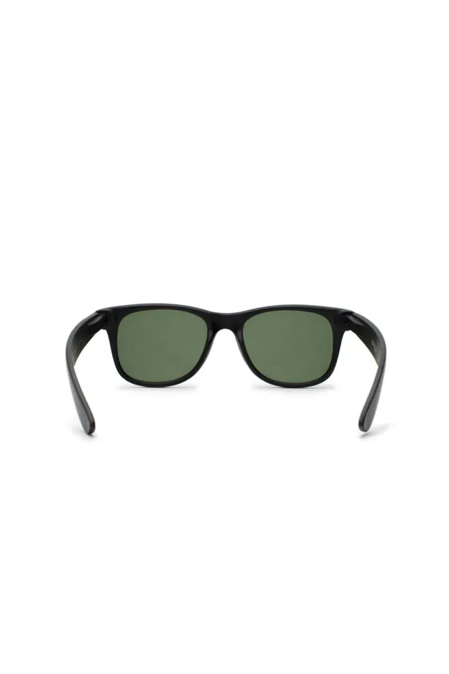 Men Wayfarer Sunglasses In Matte Black Black Buffalo David Bitton Sunglasses