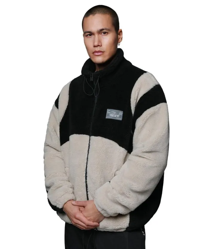 MenWomen JACKETS and FLEECE Vertere Berlin MOTION SHERPA JACKET 8211 SAND BLACK