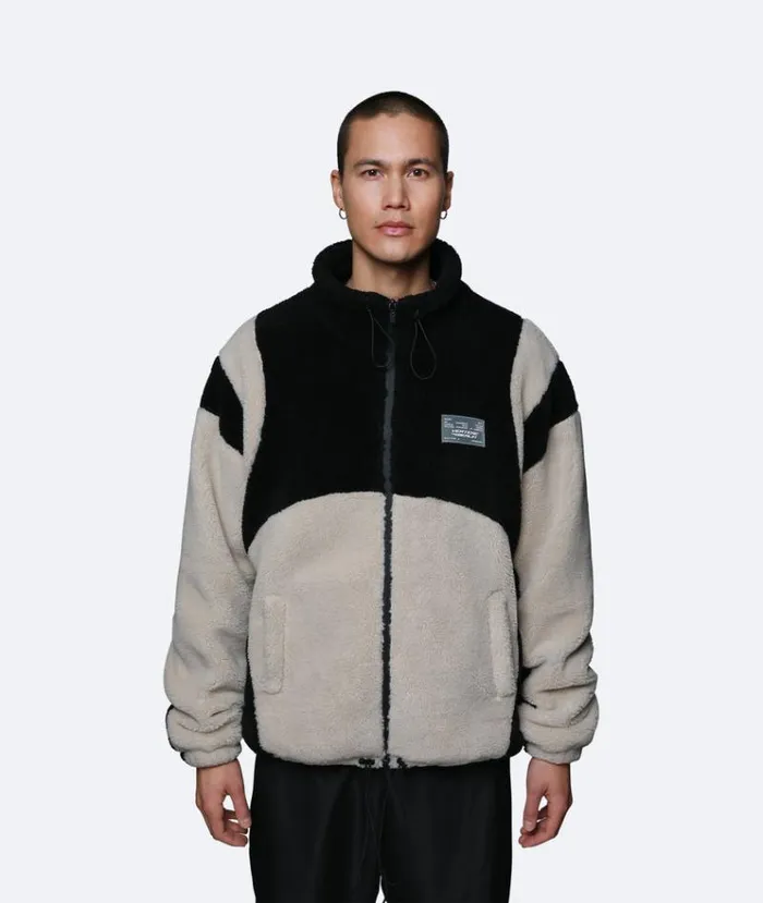 MenWomen JACKETS and FLEECE Vertere Berlin MOTION SHERPA JACKET 8211 SAND BLACK