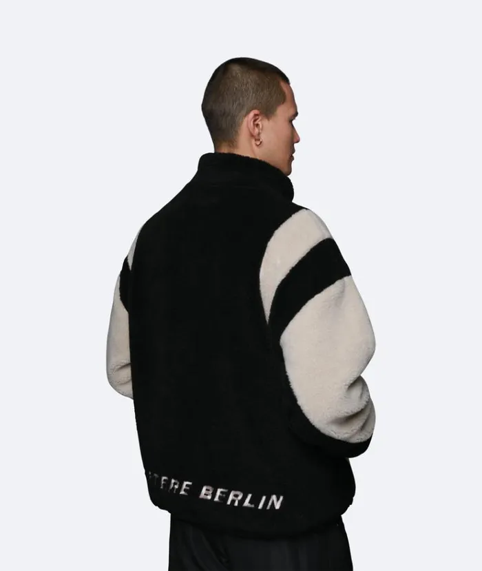 MenWomen JACKETS and FLEECE Vertere Berlin MOTION SHERPA JACKET 8211 SAND BLACK