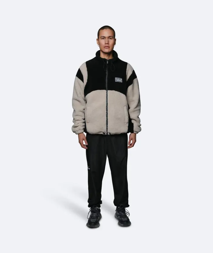 MenWomen JACKETS and FLEECE Vertere Berlin MOTION SHERPA JACKET 8211 SAND BLACK