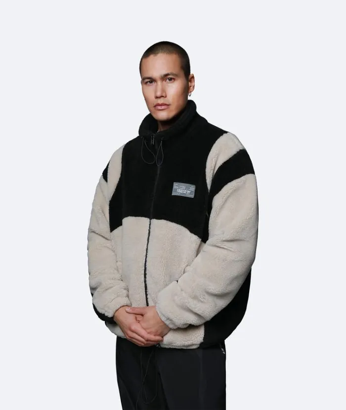 MenWomen JACKETS and FLEECE Vertere Berlin MOTION SHERPA JACKET 8211 SAND BLACK