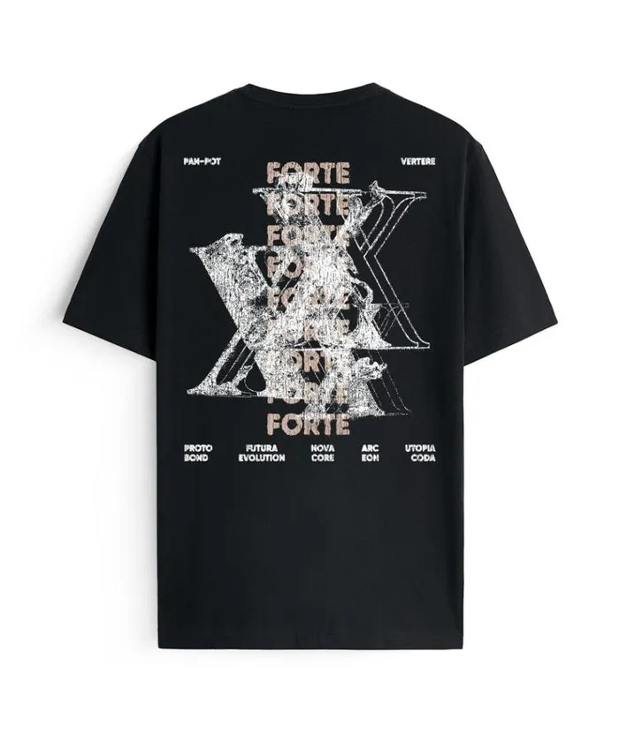 MenWomen TSHIRTS and SHIRTS Vertere Berlin PANPOT FORTE TSHIRT 8211 BLACK