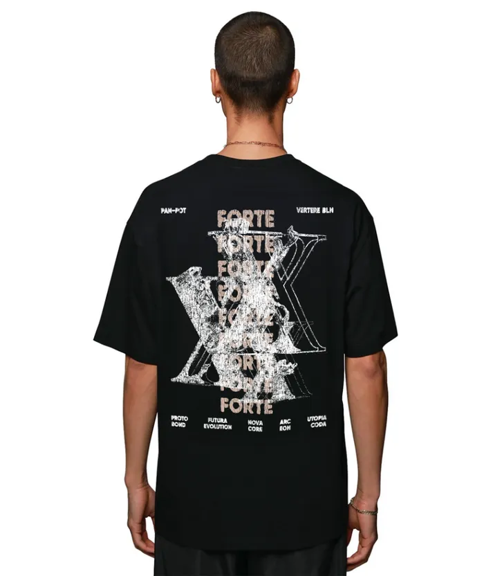 MenWomen TSHIRTS and SHIRTS Vertere Berlin PANPOT FORTE TSHIRT 8211 BLACK