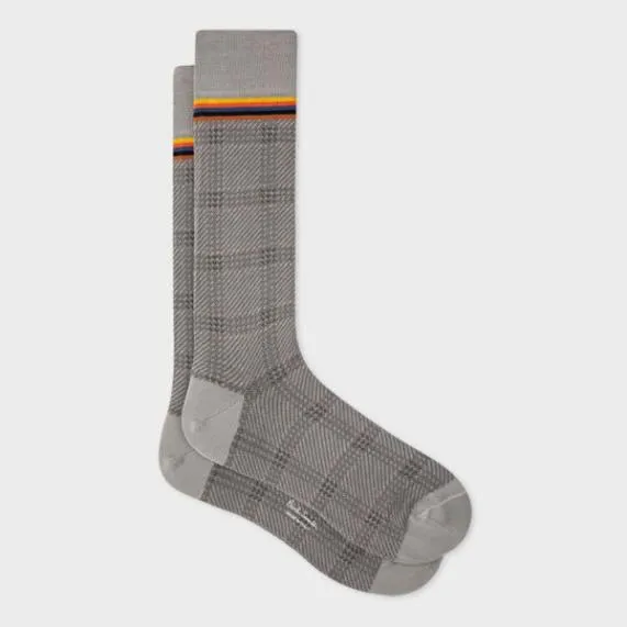 Mens 039Artist Stripe039 Check Socks Paul Smith Socks Mens 039Artist Stripe039 Check Socks Paul Smith Socks