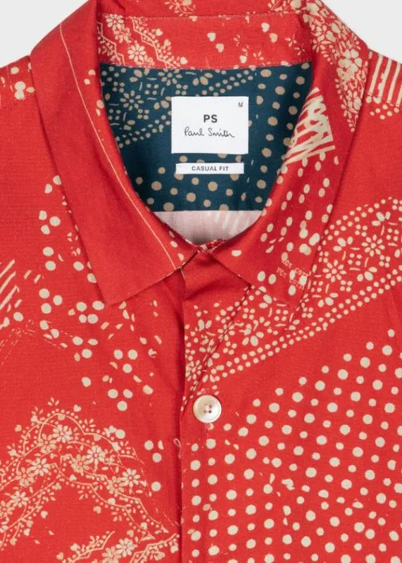 Mens 039Bandana039 Print Cotton Shirt Paul Smith Shirts Mens 039Bandana039 Print Cotton Shirt Paul Smith Shirts