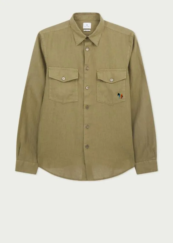 Mens 039Broad Stripe Zebra039 LongSleeve Shirt Paul Smith Shirts