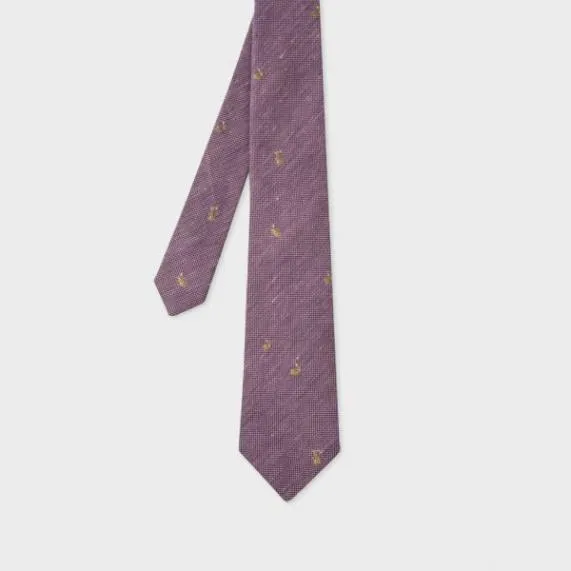 Mens 039Rabbits039 SilkBlend Tie Paul Smith Ties Mens 039Rabbits039 SilkBlend Tie Paul Smith Ties