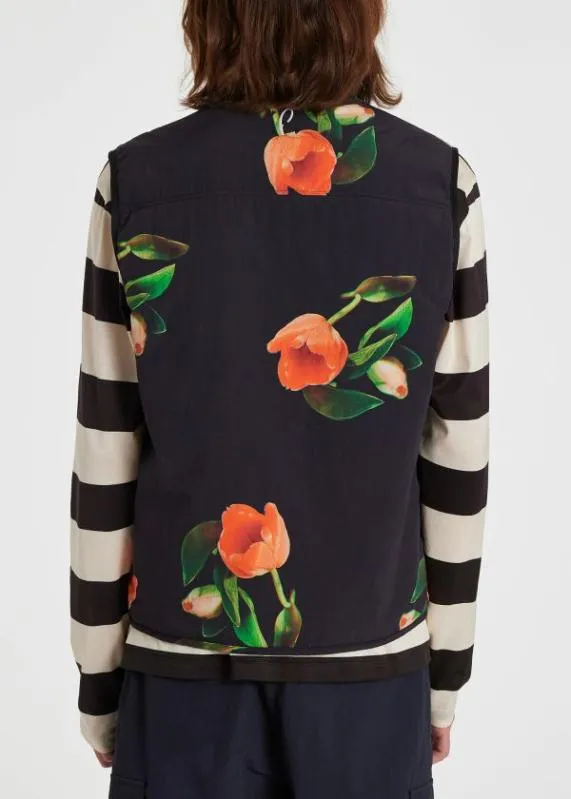 Mens 039Tulip039 Print Reversible Gilet Paul Smith Coats and Jackets Mens 039Tulip039 Print Reversible Gilet Paul Smith Coats and Jackets
