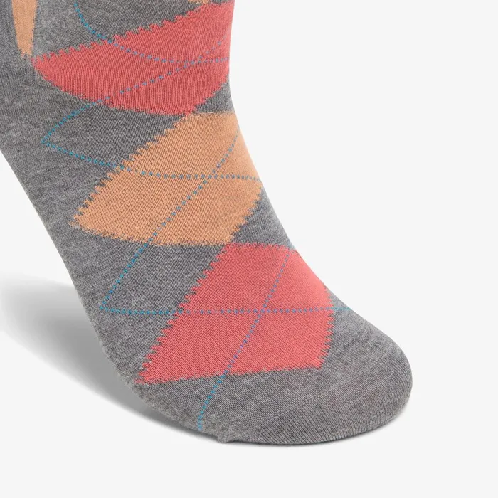 Mens Argyle Sock Coral Men Clarks Accessories