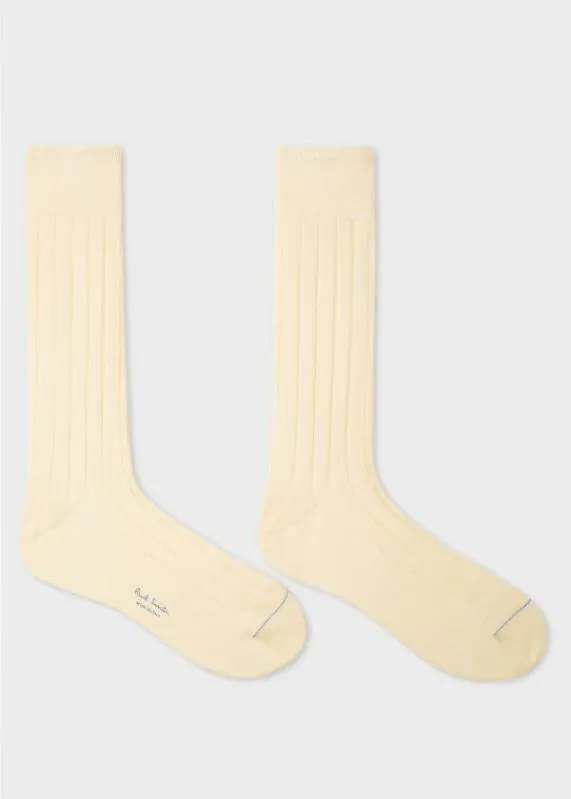 Mens CottonBlend Ribbed Socks Paul Smith Socks