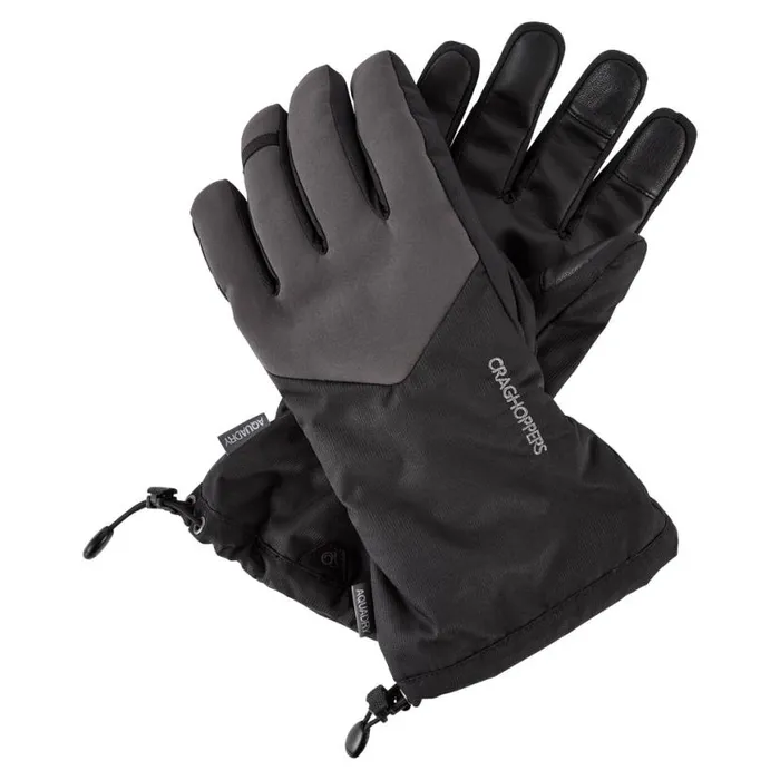 MensEquipment Gloves Craghoppers Otho Glove Black Black Pepper