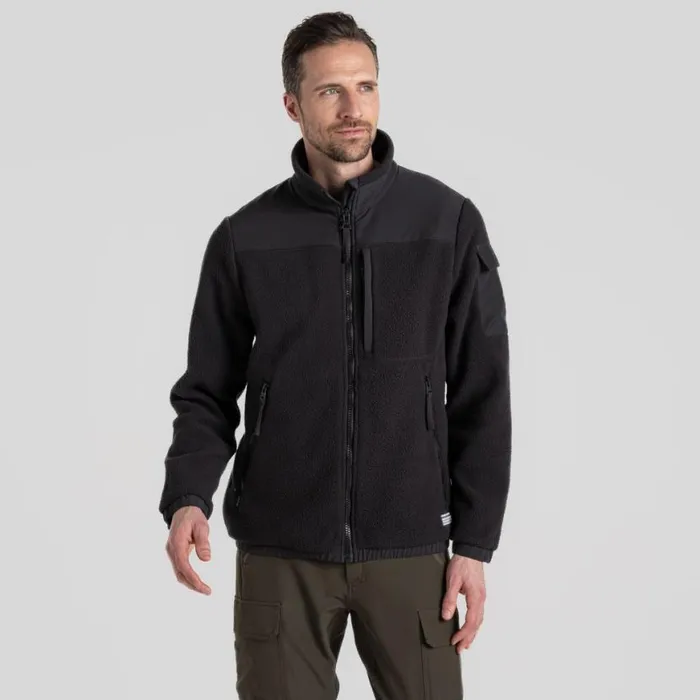 Mens Full Zip Fleece Craghoppers CO2 Renu Lumos Insulating Jacket Black