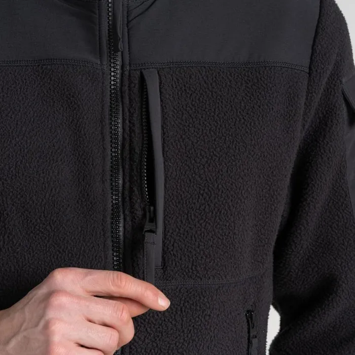 Mens Full Zip Fleece Craghoppers CO2 Renu Lumos Insulating Jacket Black Mens Full Zip Fleece Craghoppers CO2 Renu Lumos Insulating Jacket Black