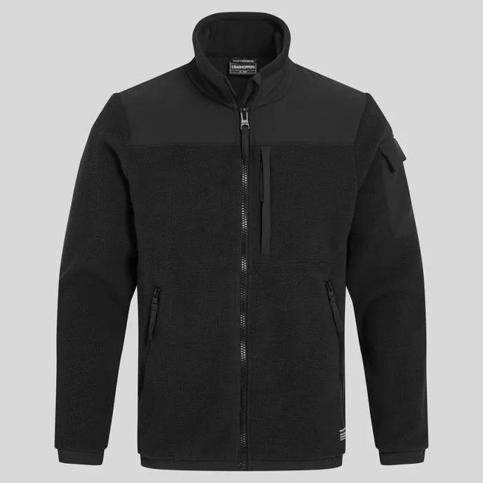 Mens Full Zip Fleece Craghoppers CO2 Renu Lumos Insulating Jacket Black Mens Full Zip Fleece Craghoppers CO2 Renu Lumos Insulating Jacket Black