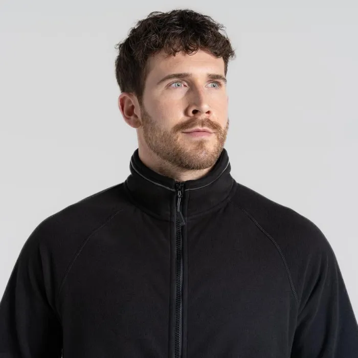 Mens Full Zip Fleece Craghoppers Expert Corey 200 Fleece Jacket Black