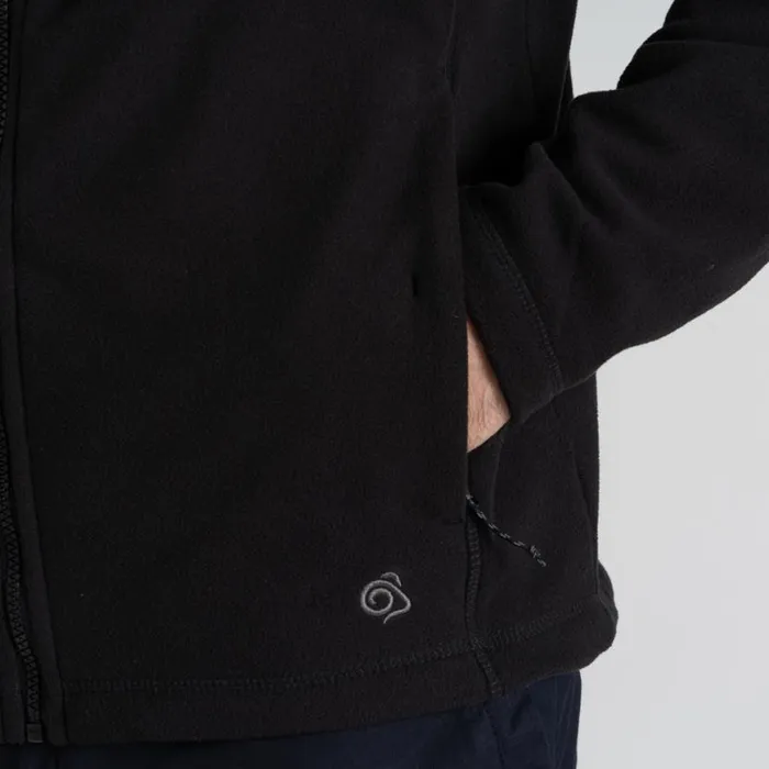 Mens Full Zip Fleece Craghoppers Expert Corey 200 Fleece Jacket Black