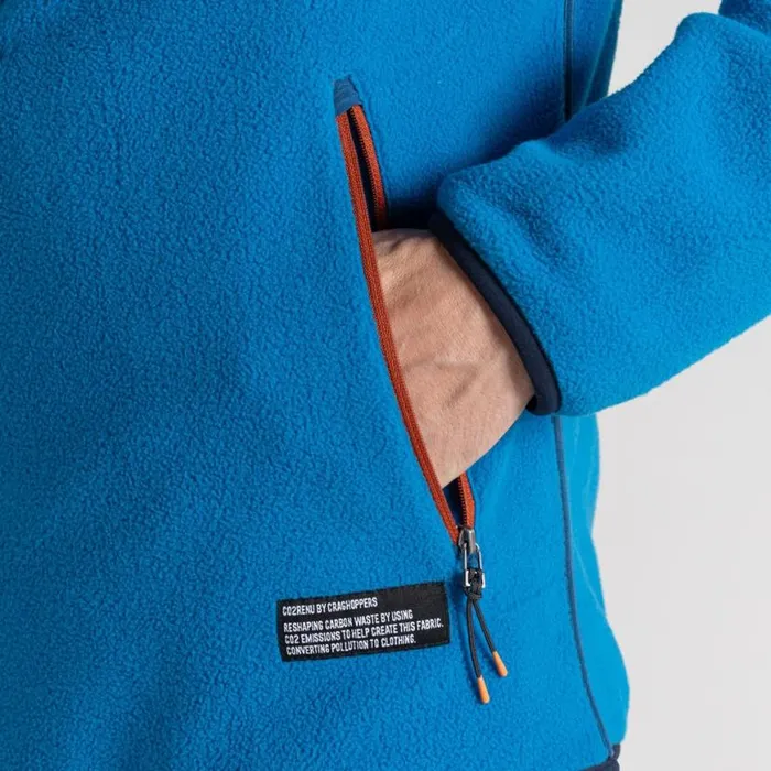 Mens Half Zip Fleece Craghoppers CO2 Renu Half Zip Fleece Howlite Blue Mens Half Zip Fleece Craghoppers CO2 Renu Half Zip Fleece Howlite Blue