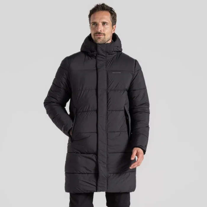 Mens Insulated Jackets Craghoppers Cormac Hooded Insulating Jacket Black