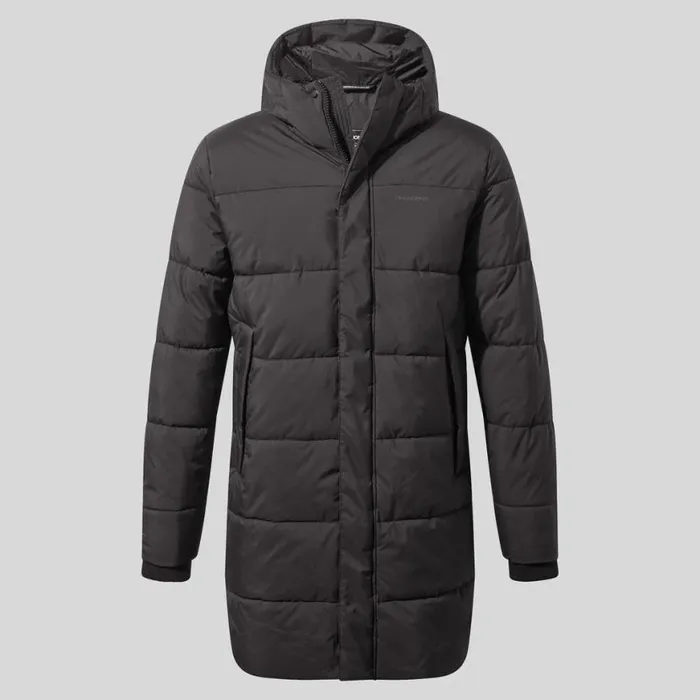 Mens Insulated Jackets Craghoppers Cormac Hooded Insulating Jacket Black