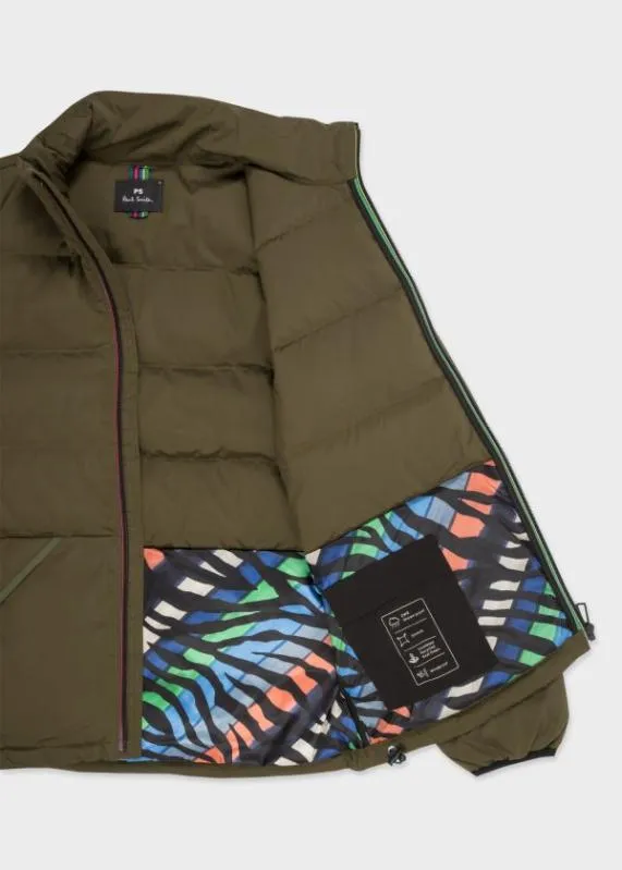 Mens Khaki Padded Down Coat Paul Smith Coats and Jackets Mens Khaki Padded Down Coat Paul Smith Coats and Jackets
