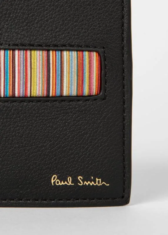 Mens Leather Billfold Wallet With 039Signature Stripe039 Insert Paul Smith Monogrammed Gifts