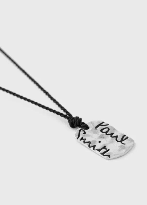 Mens Necklace With Silver Tag Paul Smith Jewelery and Keyrings