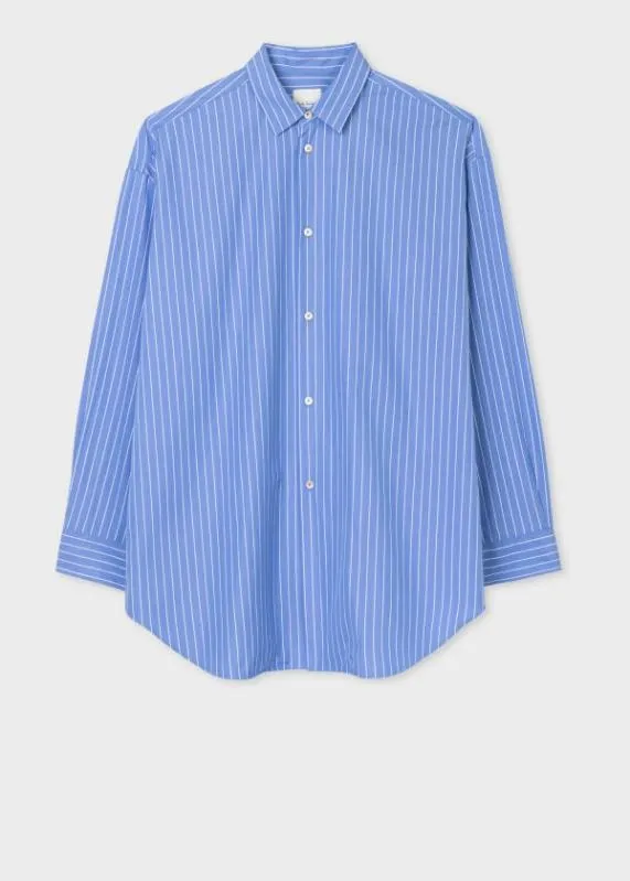 Mens Oversized Cotton Stripe Shirt Paul Smith Shirts