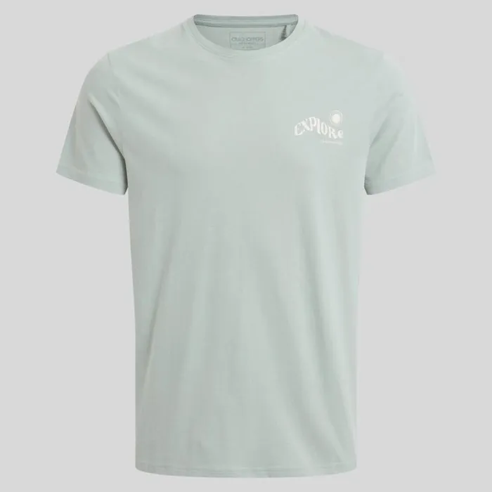 Mens Short Sleeve Craghoppers Lucent Short Sleeved TShirt Lichen Green