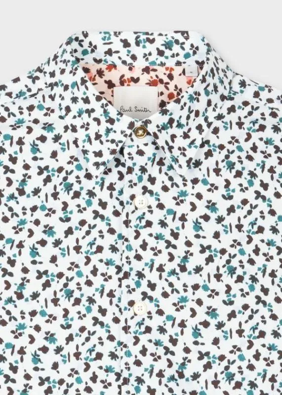 Mens SlimFit 039City Garden039 ShortSleeve Shirt Paul Smith Shirts
