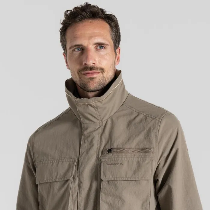 Mens Softshell Jackets Craghoppers NosiLife Adventure Jacket IV Pebble Mens Softshell Jackets Craghoppers NosiLife Adventure Jacket IV Pebble