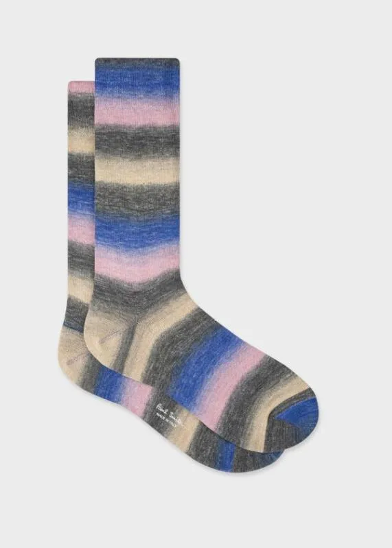 Mens Stripe CottonBlend Socks Paul Smith Socks