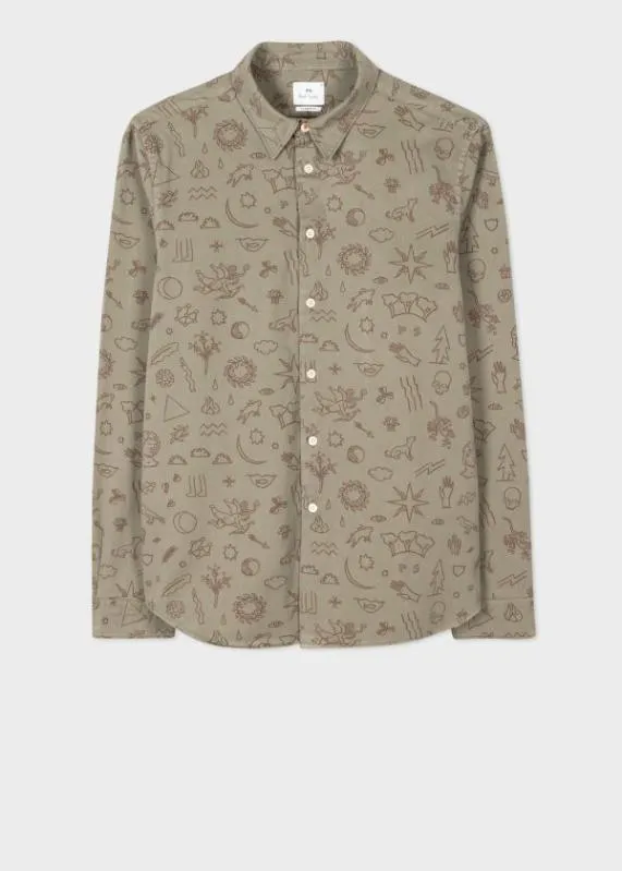 Mens TailoredFit 039Runes039 Shirt Paul Smith Shirts