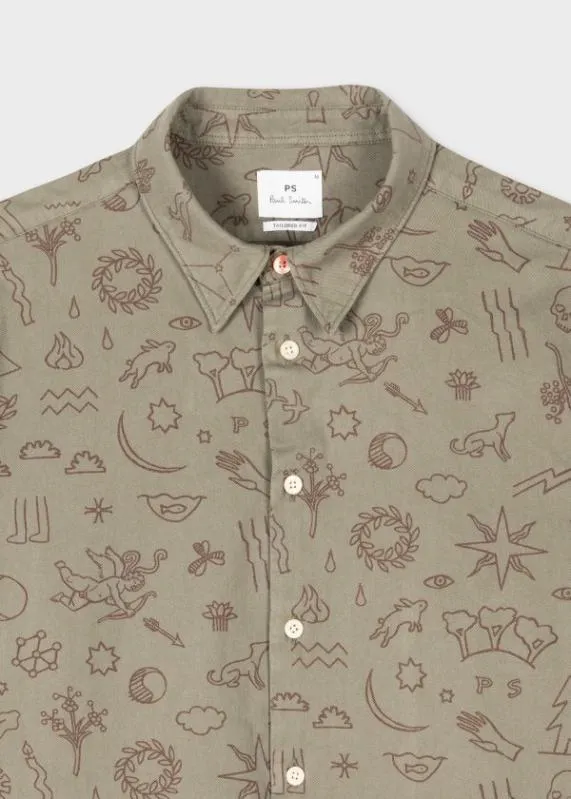 Mens TailoredFit 039Runes039 Shirt Paul Smith Shirts Mens TailoredFit 039Runes039 Shirt Paul Smith Shirts