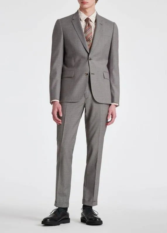 Mens TailoredFit Wool Puppytooth Check SuitPuppytooth TwoButton Blazer Puppytooth Pants Paul Smith Suits