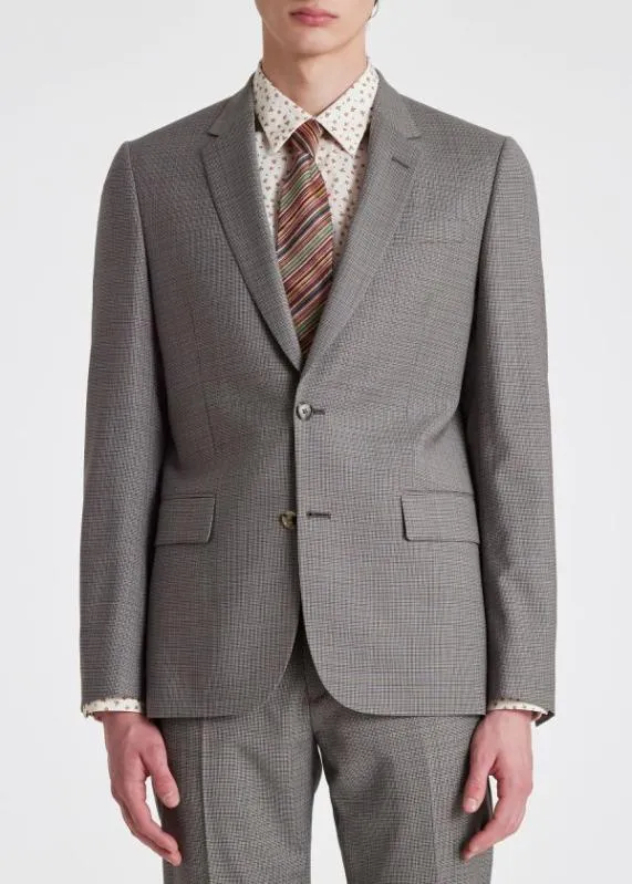 Mens TailoredFit Wool Puppytooth Check SuitPuppytooth TwoButton Blazer Puppytooth Pants Paul Smith Suits