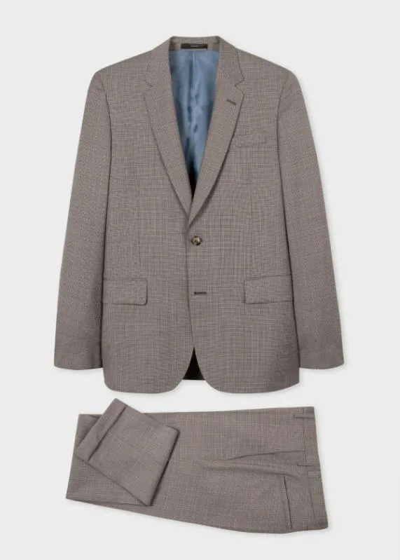Mens TailoredFit Wool Puppytooth Check SuitPuppytooth TwoButton Blazer Puppytooth Pants Paul Smith Suits