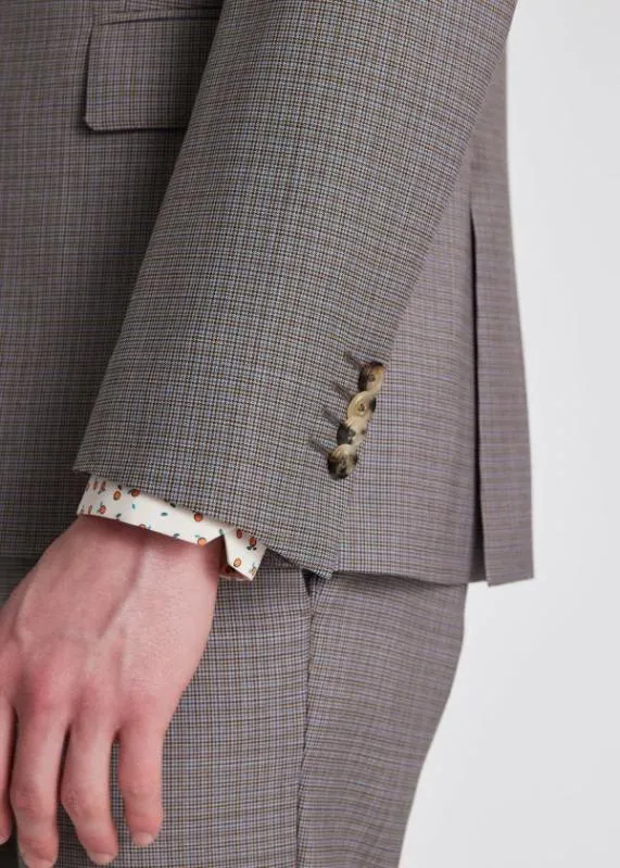 Mens TailoredFit Wool Puppytooth Check SuitPuppytooth TwoButton Blazer Puppytooth Pants Paul Smith Suits