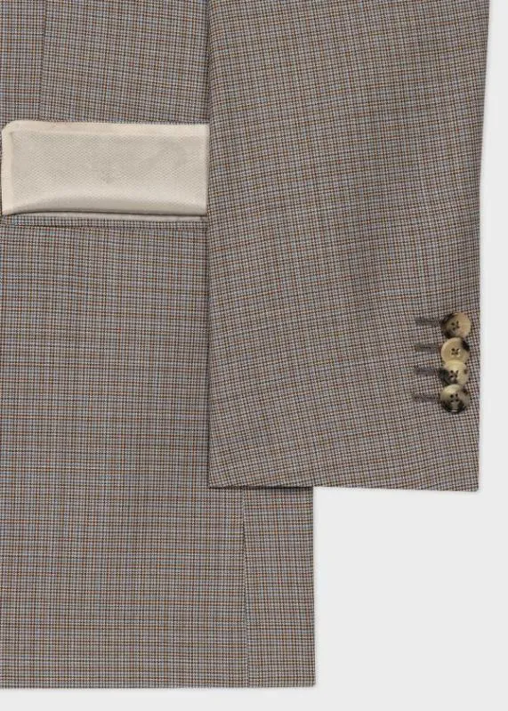 Mens TailoredFit Wool Puppytooth Check SuitPuppytooth TwoButton Blazer Puppytooth Pants Paul Smith Suits